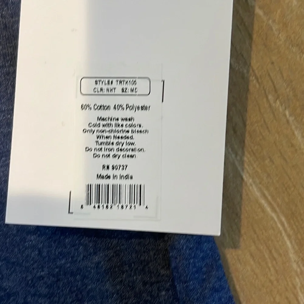 True Religion Blue/White Loungewear Tank Top Tee MEDIUM